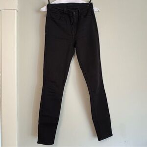 J Brand Black High-Rise Skinny Jeans